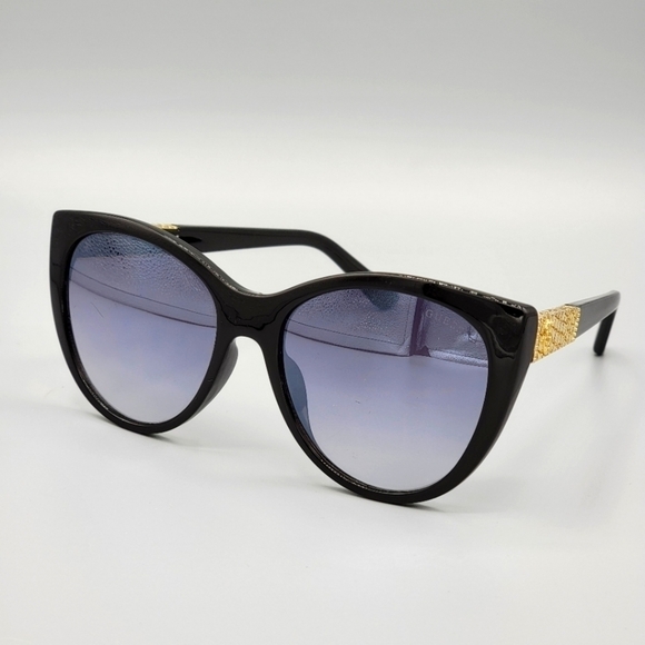 Guess 6069 Cat-Eye Black Sunglasses - Picture 1 of 15